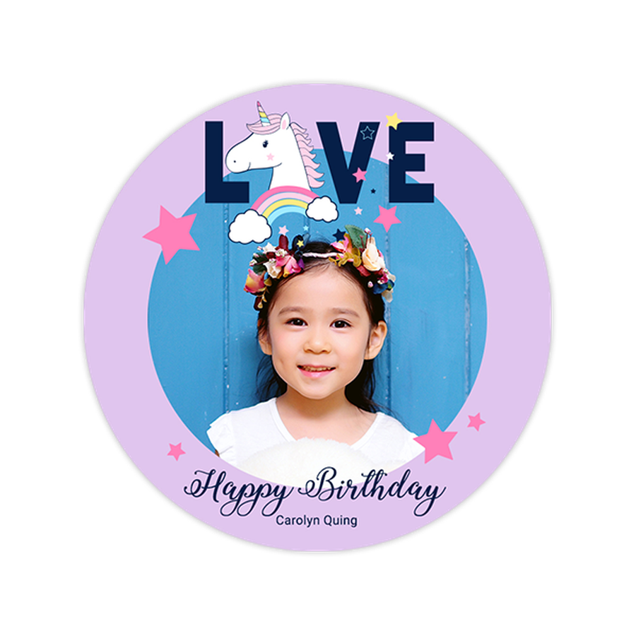 Rainbow Unicorn Sticker Labels Personalized Sticker Labels Online